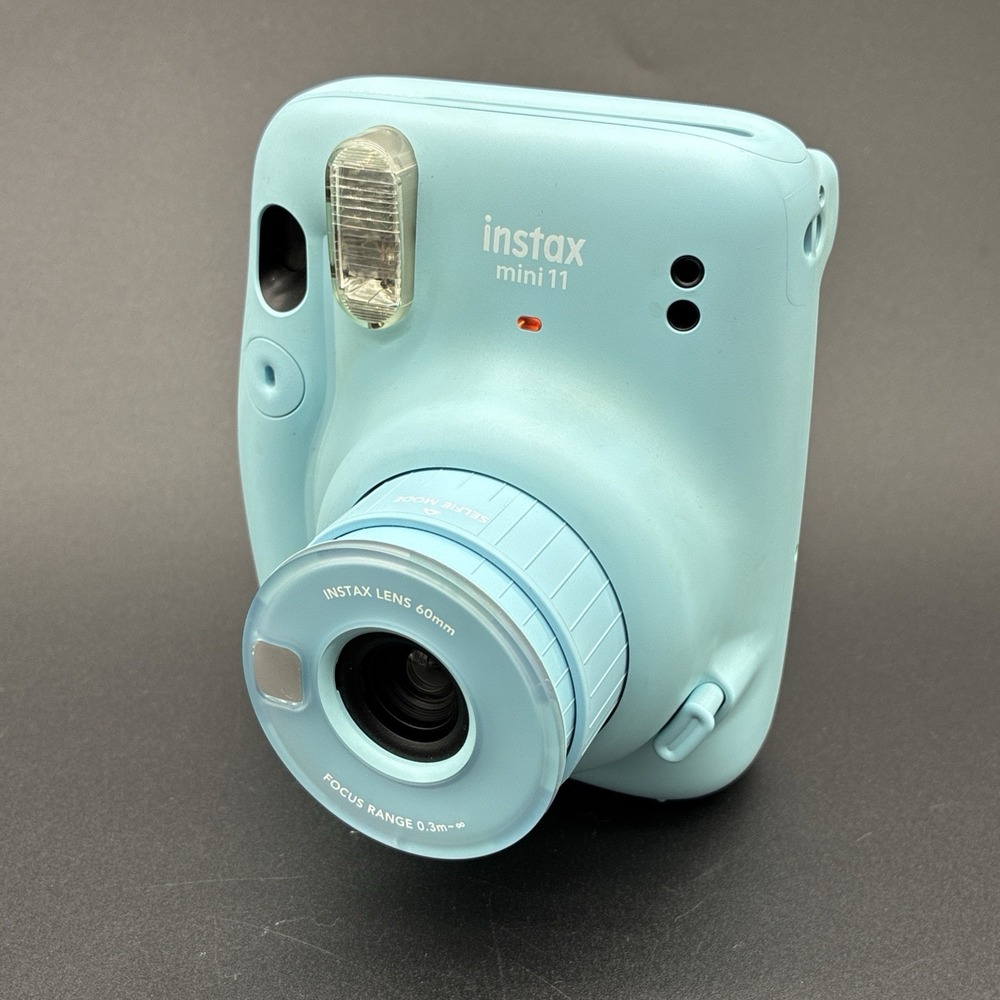 Fujifilm Instax Mini 11 Instant Film Camera Blossom Blue Tested Powers On